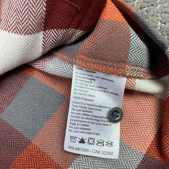 Outdoor Research Womens Feedback Flannel Hoody Shirt Jacket Shacket Small Plaid - Picture 7 of 14